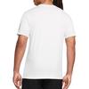 Nike T Shirts Men's White Crew Neck Moderate Straight Fit FJ2402-100