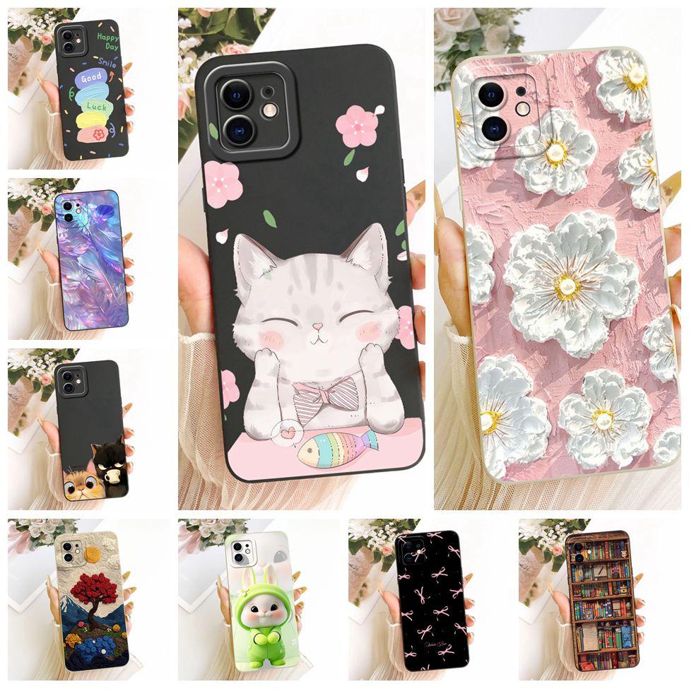 5,4'' Чехол Для iPhone 12 mini Чехол-крышка Силиконовый Роскошный Модный Крутой Кавайный Милый Расписной Funda A2399 A2176 A2398 A2400