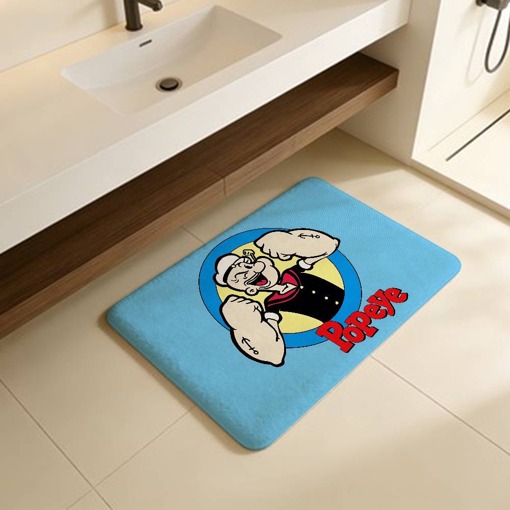 Animation P-Popeye T-The S-Sailor Kitchen Mat Kids Room Bedroom Decoration Balcony Anti-Slip Doormat Living Room Alfombra