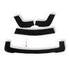 Front Bumper Lip Splitter for Dodge Challenger SXT SRT Hellcat 2012 - 2019 Air Dam Chin Splitter Protector Body Kit 3pcs