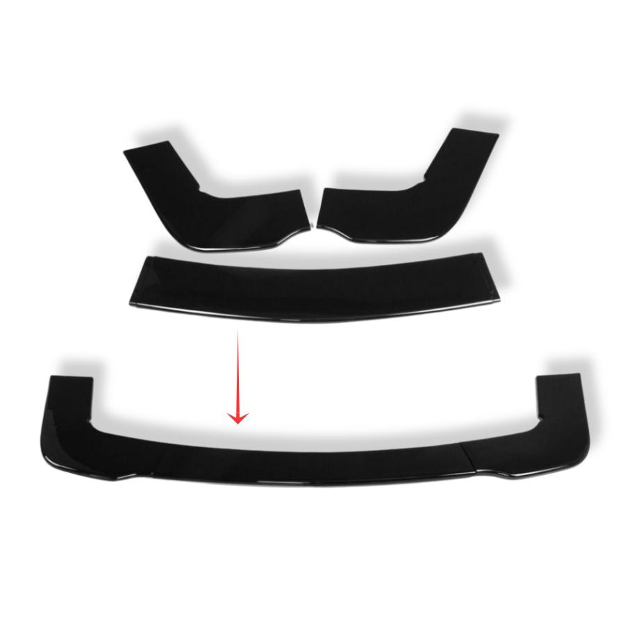 Front Bumper Lip Splitter for Dodge Challenger SXT SRT Hellcat 2012 - 2019 Air Dam Chin Splitter Protector Body Kit 3pcs