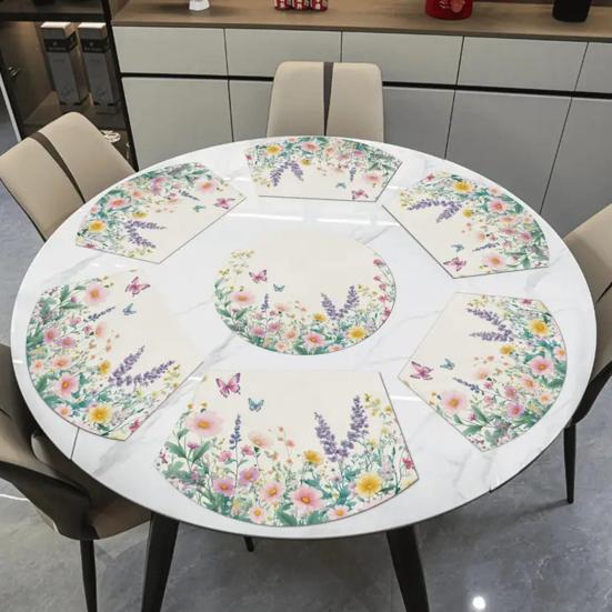 Впитывающие подставки под тарелки Диатомовые подставки под тарелки Маслостойкие Термостойкие Современные коврики для стола для обеденного стола, пикника, вечеринки