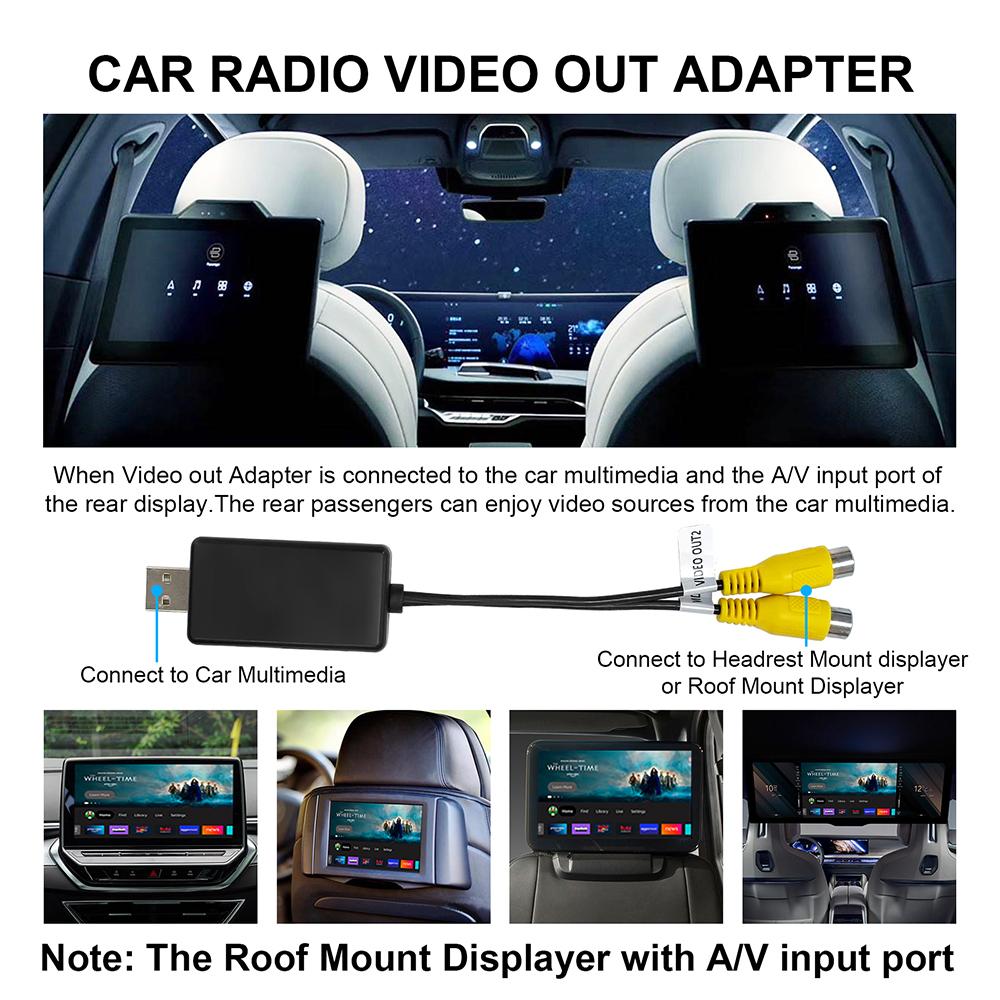 Адаптер USB для видеовыхода CVBS 2 выхода CVBS Кабель USB-RCA DC 5V USB для Android мультимедиа плеера и Android ТВ плеера