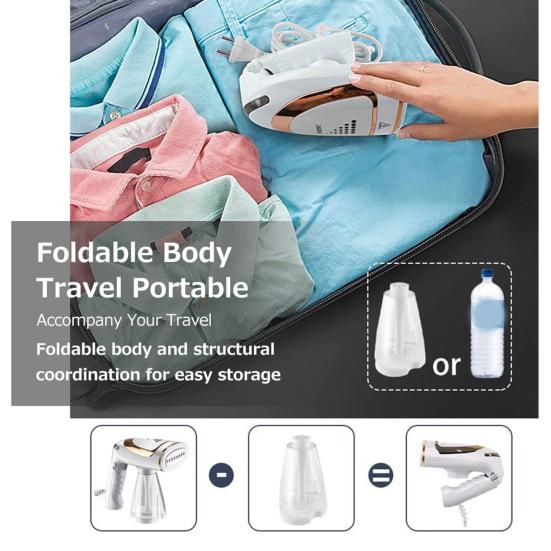 Складной отпариватель для одежды, гладильная машина с большим резервуаром для воды, быстрый нагрев, безопасная в использовании, паровой утюг, средство для удаления складок на одежде