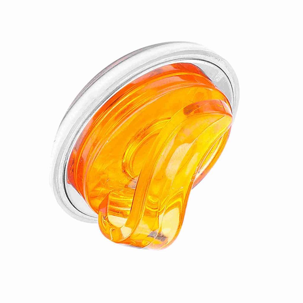 Прочный пластиковый зажим для шляпы для гольфа со съемным магнитным маркером для мяча оранжевый