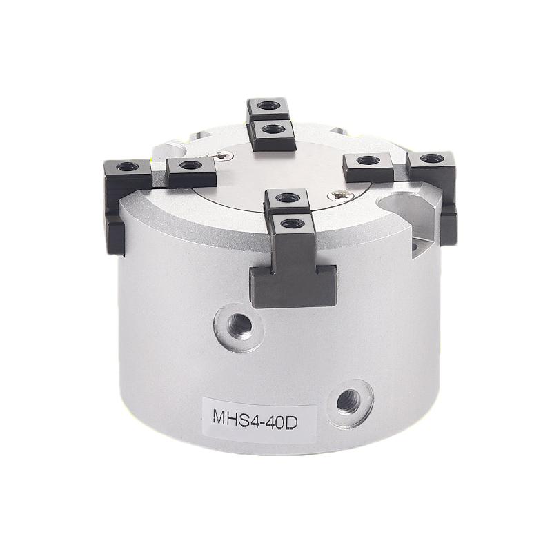 MHS2/MHS3/MHS4 Series 2/3/4 Finger Pneumatic Gripper Replacement Double Action Rotating Air Cylinder 16D/20D/25D/32D/40D/50D