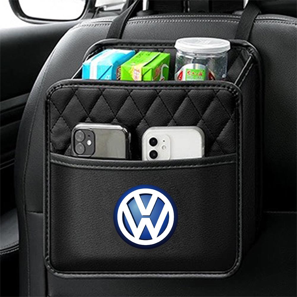 Car Back Seat Organizer Hanging Automatic Storage Pocket for Volkswagen VW RLINE GOLF POLO PASSAT B5 Beetle Tiguan T-ROC Touareg ZG9