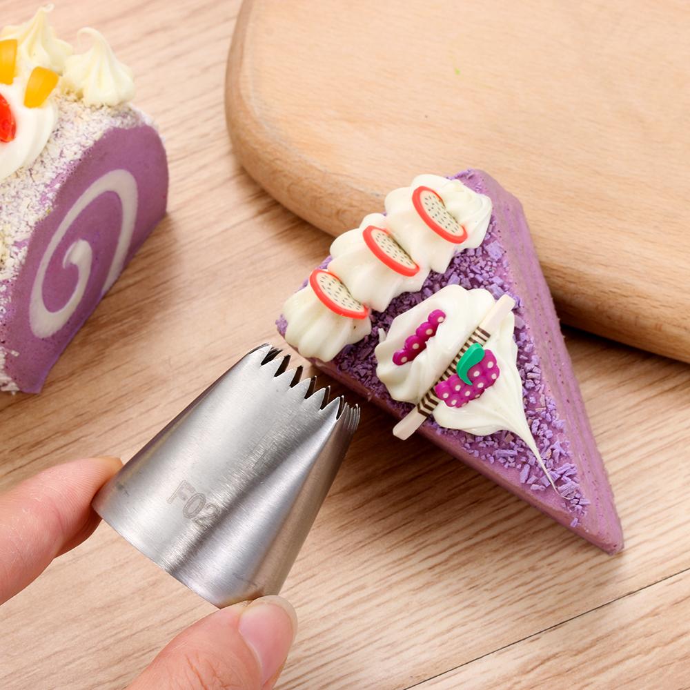Стальные насадки для украшения торта, глазури для кексов, инструмент для мороженого, насадка для цветов, форма для выпечки