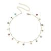 Cute Choker Necklace Colorful Daisy Flower/Tiny Coin/Satellite Beaded Layered Choker Gold Dainty Simple Chokers for Women Girls 25-26