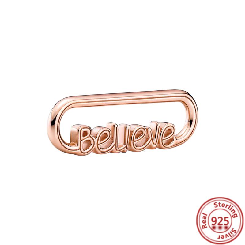 Кольцо Me из стерлингового серебра 925 пробы с круглым разъемом, двойной браслет, подходит для оригинального браслета-цепочки Me Link, ювелирные изделия