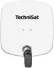 Aluminum Satellite Dish 45cm Twin LNB Converter White