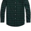 Polo Ralph Lauren FW22 клетчатая рубашка с длинным рукавом на пуговицах мужские рубашки зеленые MNPOWOV16822616-999