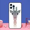 Cute Cartoon Giraffe Phone Case For iPhone 17 Air 16 15 14 11 12 13 Pro Max 13 mini 15 16 Plus 16e Bumper Cover
