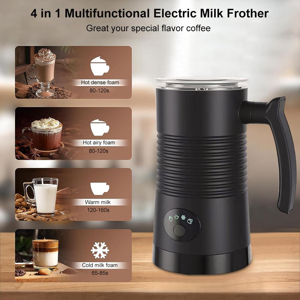4 In 1 Multifunctional Electric Milk Frother Coffee Cappuccino Latte Milk Foam Machine Automatic Hot and Cold Foam Maker