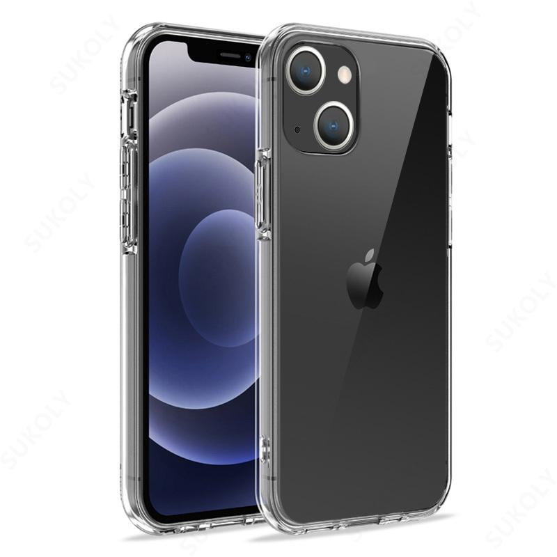 Прозрачный чехол для iPhone 16 14 Pro 15 13 12 Pro Max 11 Pro Max SE 2 2020 X 8 7 Ультратонкий прозрачный мягкий чехол из ТПУ