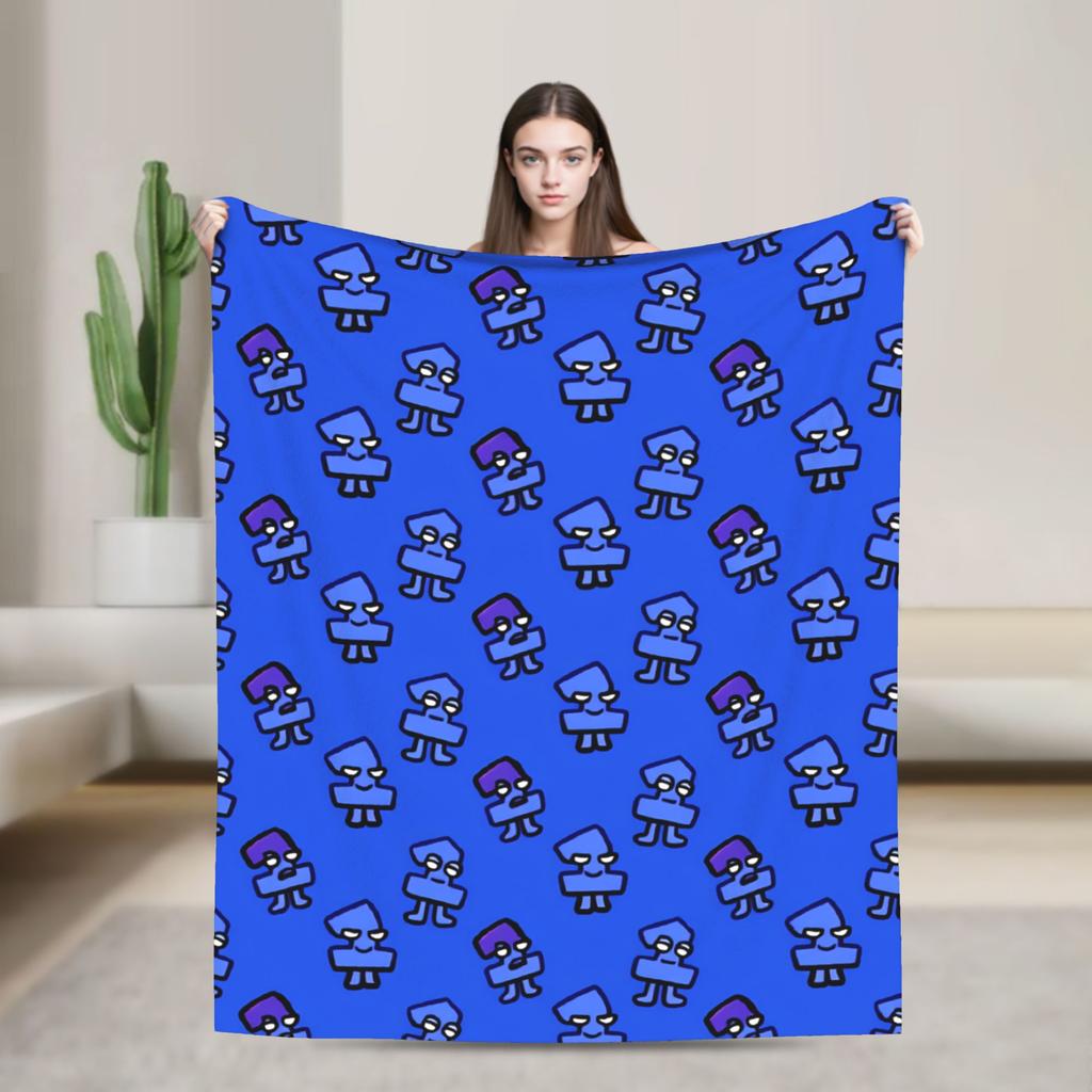 Super Soft Blanket Camping BFDI All Characters Throw Blanket BFDI Flannel Bedspread For Bedroom Pattern Sofa Bed Cover