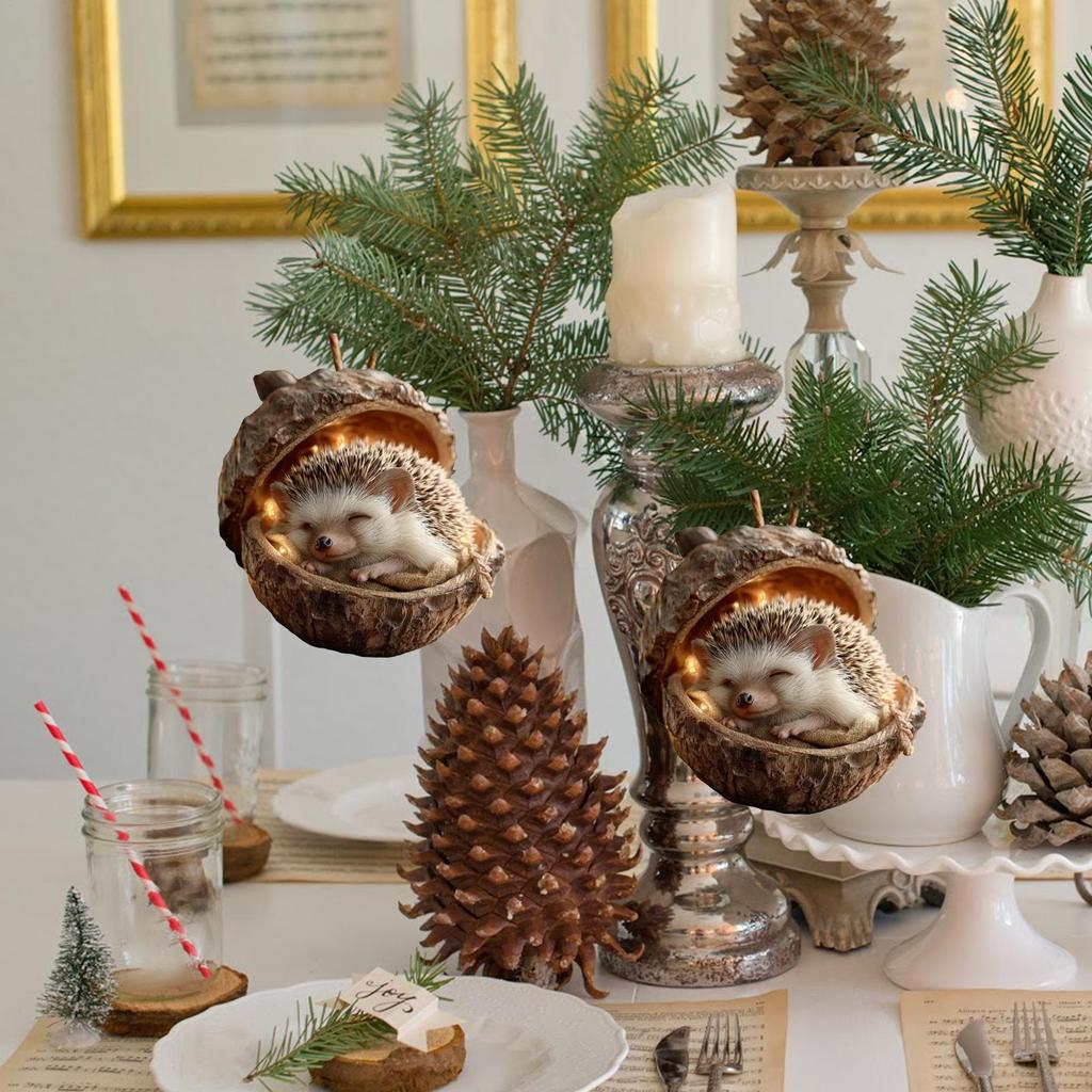 2D Акриловые Рождественские Украшения Животные Сезонное Украшение Новогодние Подвески для Праздничного Дома Офиса Гостиной Сада