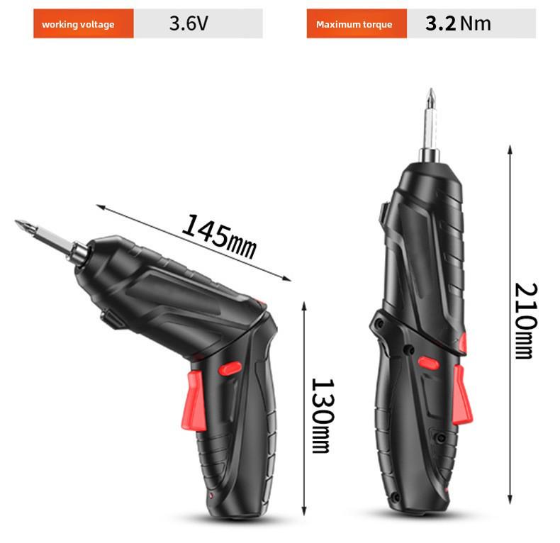 3,6 В аккумуляторная мини-электрическая отвертка, многофункциональная складная ручная дрель