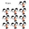 10Pcs Disguise Glasses With Funny Nose For Halloween, Easter and Birthday Party