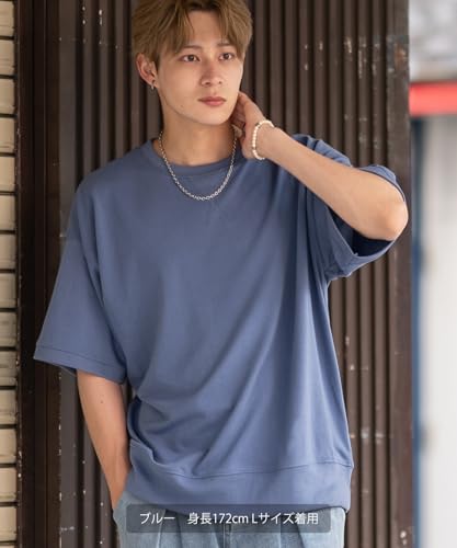 Improves SIDEWAYSTANCE Men's Solid Short Sleeve Sweatshirt, Purple