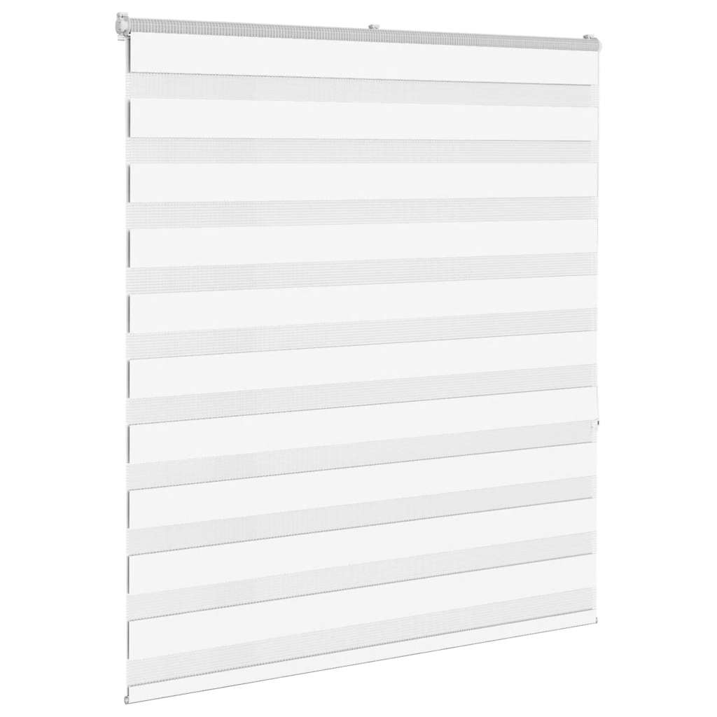 Double Zebra Blind White 120x150 cm Fabric Width 115.9 cm Polyester