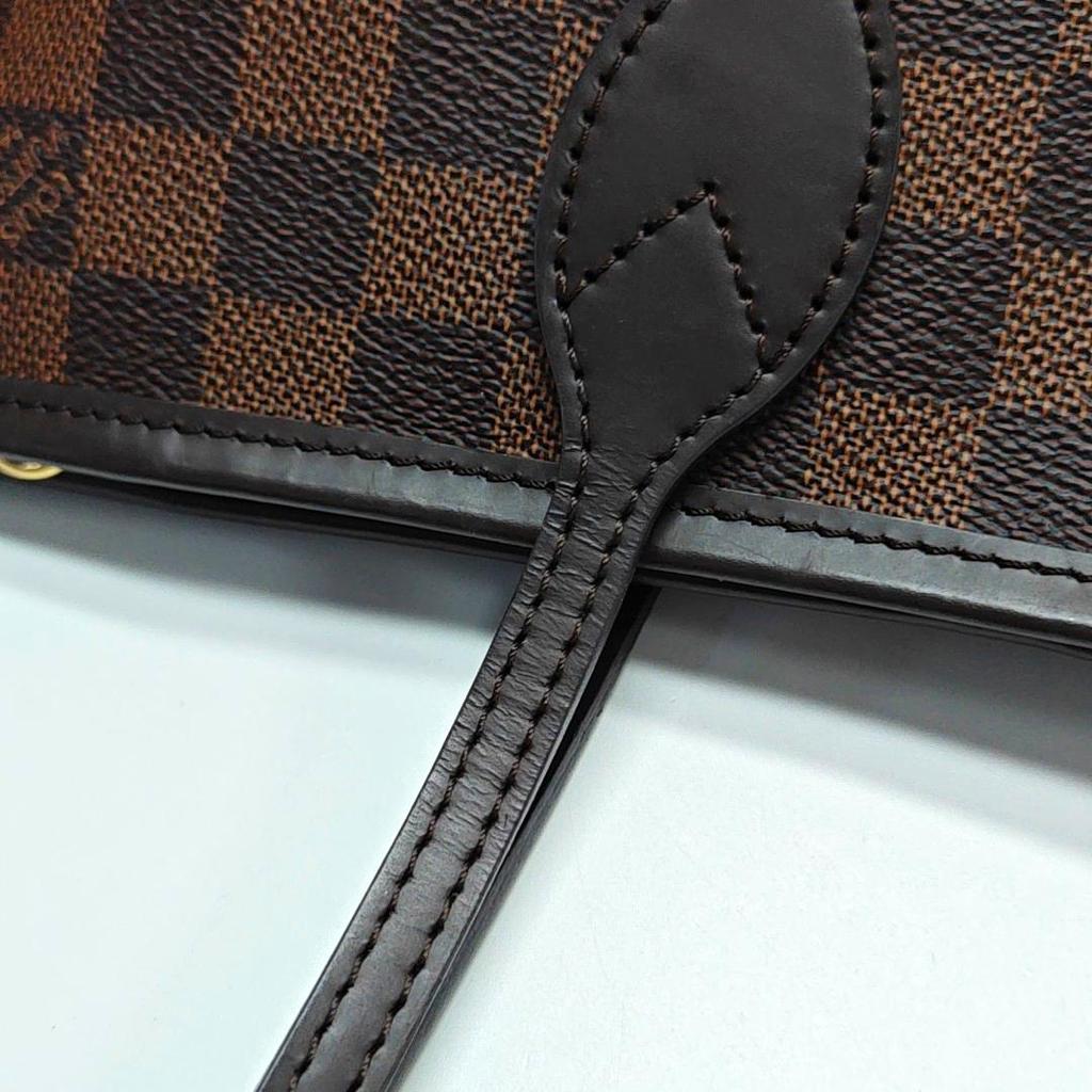 [Pre-Owned] Neverfull PM Checkered Coated Canvas With Leather Trim Tote Bag - Very Good #1VALIZG