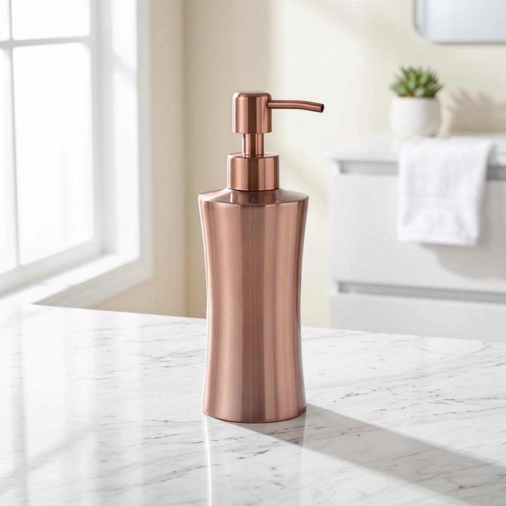 Rose Golden Soap Lotion Dispenser Liquid Dispenser Bathroom Kitchen Sink Washroom Shower