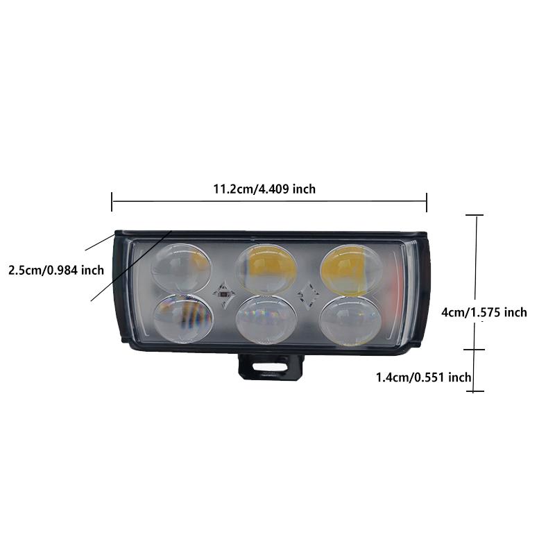 Car Work Light DRL Spotlight LED Motorcycle Hi/Low Beam Fog Lamp Waterproof Daytime Running Light Driving Lamp For SUV UTV Truck