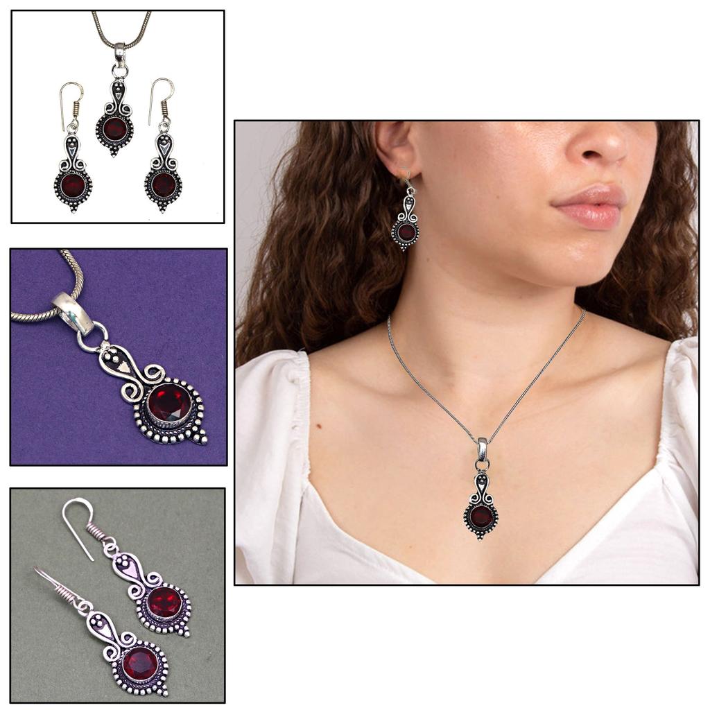 Подвеска гранат стерлинговое ювелирное изделие драгоценный камень позолоченный натуральный красный