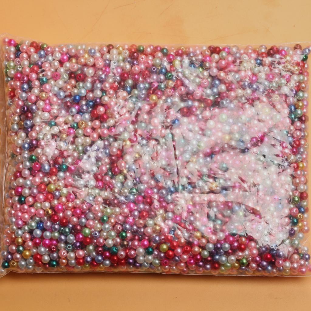 50/100 шт., жемчужные прокладки, свободные бусины, аксессуары, ожерелье, браслет, серьги 6/8 мм, круглые акриловые ювелирные изделия своими руками