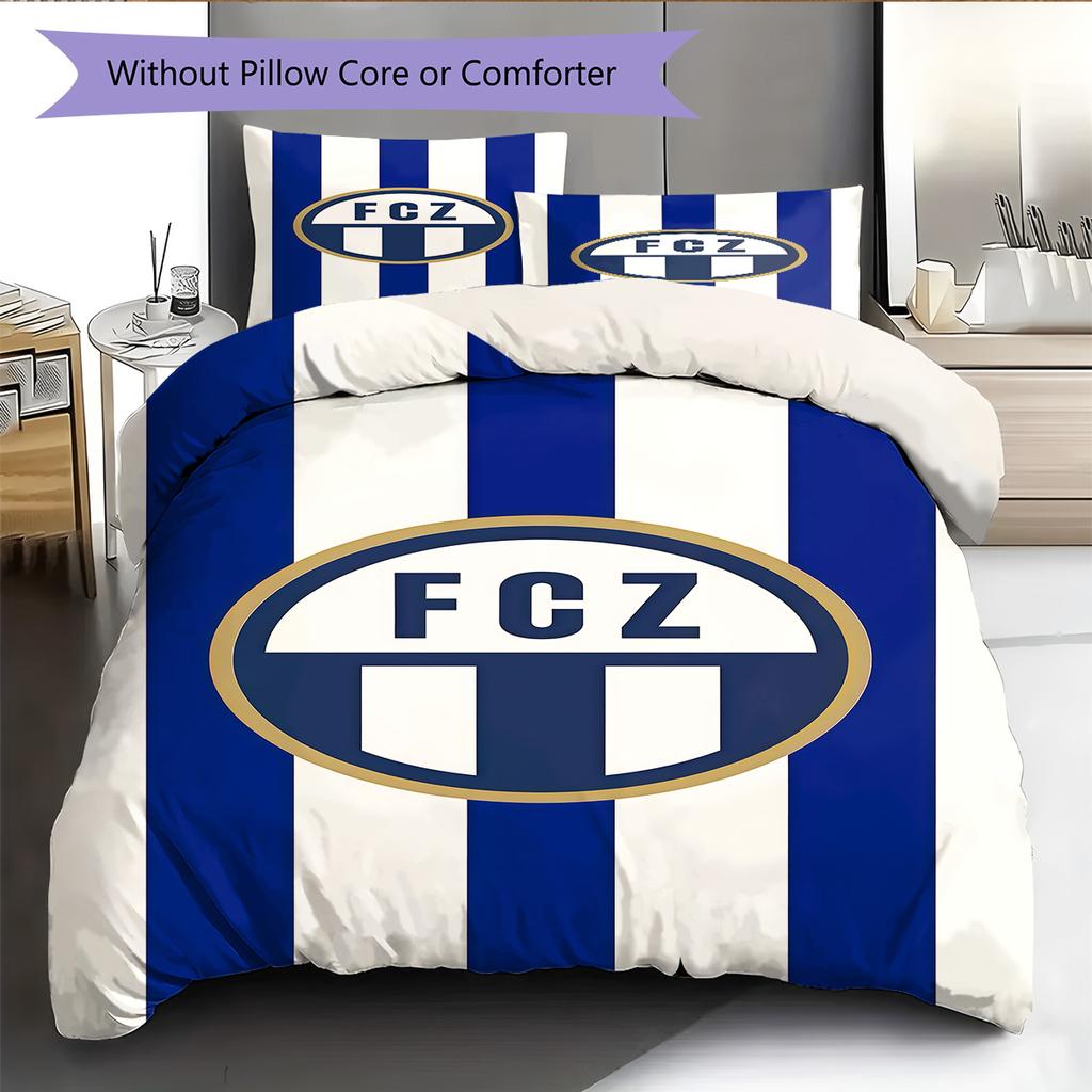 FC Luzern RugPattern Bedding Quilt Set Quilt Cover Pillowcase Home Decoration Birthday Gift (1 * duvet cover + 2 * pillowcase, without core)