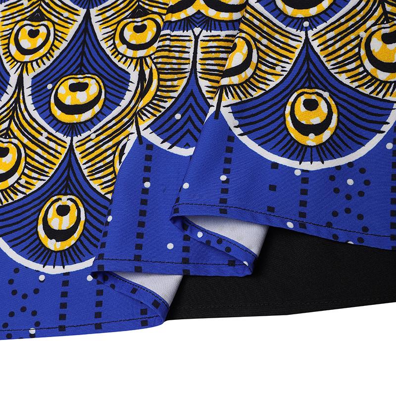 Женские платья больших размеров с круглым вырезом и рукавами средней длины с принтом