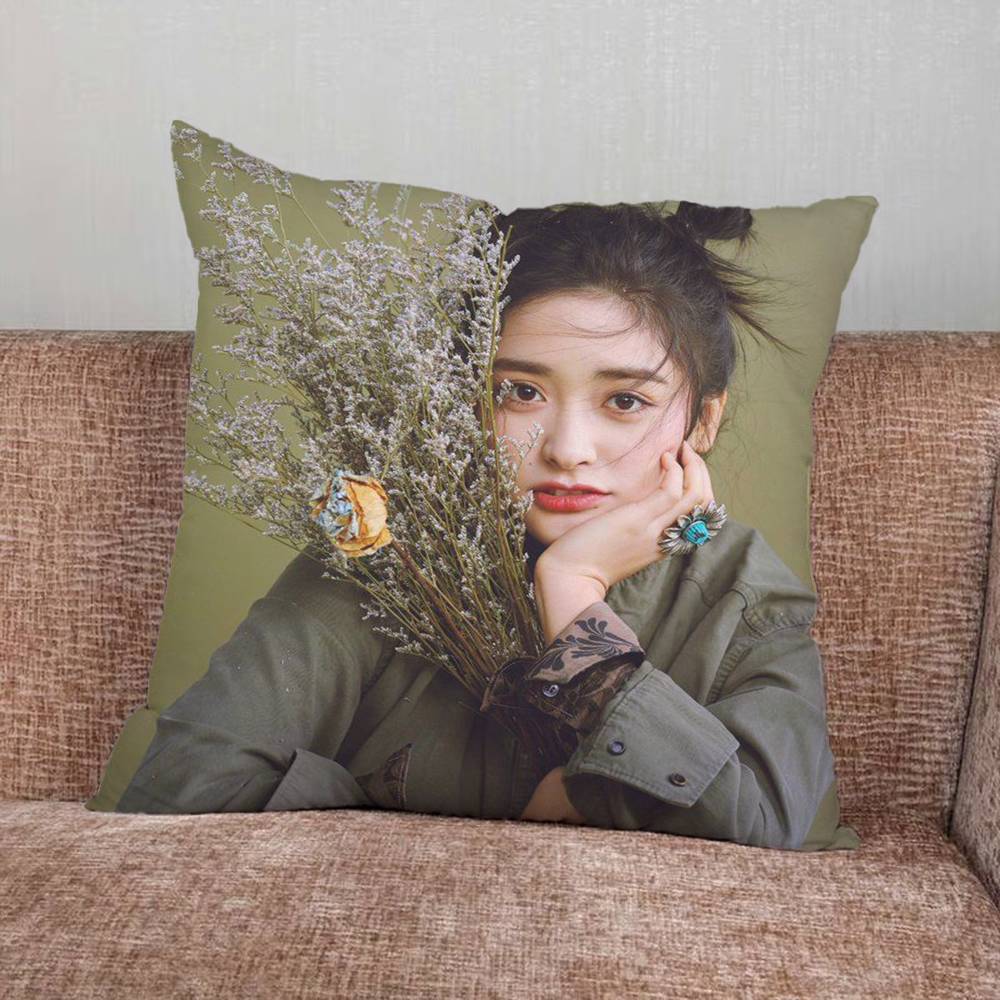 Actor Shen Yue Pillow Case For Home Bedroom Car Office Decoration Living Room Sofa Cushion Cover Suitable