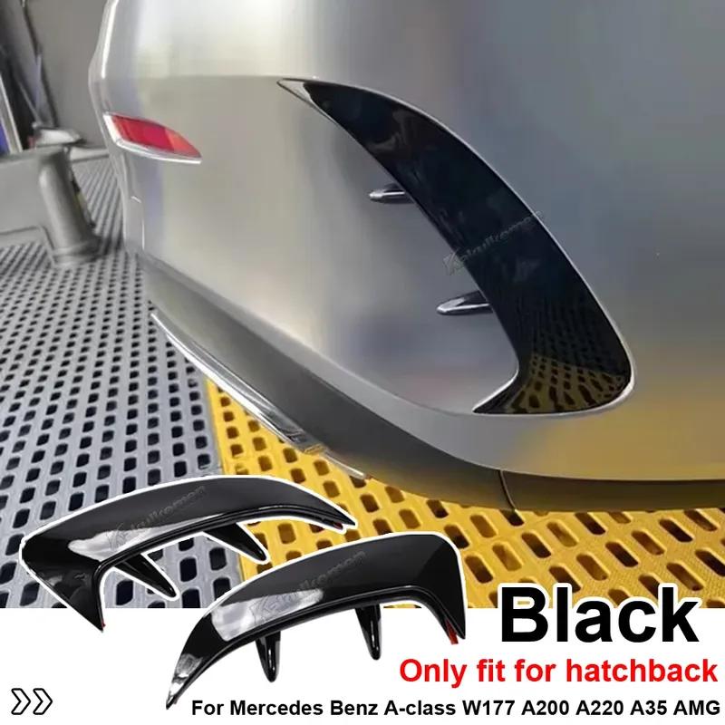 Car Rear Bumper Trim Lip Spoiler For Mercedes Benz A Class W177 A200 A220 A35 AMG Hatchback 2018 -