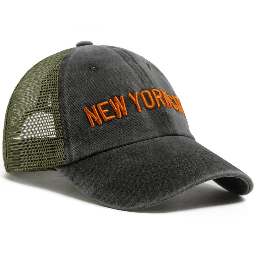 НЬЮ-ЙОРК Буквы Бейсболка Мужская Летние Сетчатые Кепки Женская Snapback Боковая Винтажная Боковая Вышивка Хип-Хоп Тракерская Кепка Унисекс