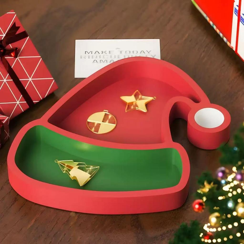 1 шт. Рождественские силиконовые формы из смолы для эпоксидной смолы, форма для смолы в виде шляпы Санты, контейнер для хранения, форма для глины, гипса, цемента