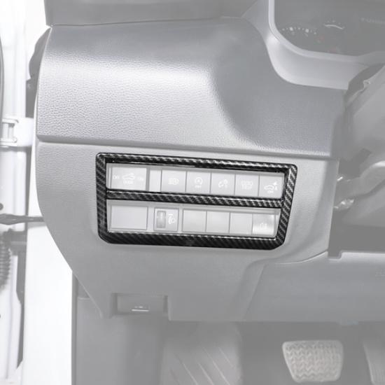 Накладка на рамку переключателя фар в стиле карбона для Toyota Tundra -2025