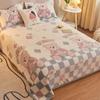Velvet Bed Sheet Cartoon Bear Thickened Winter Warm Blanket Version Bed Cover Queen King Bedspread Home Decor Coverlid