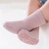 3Pairs/Lot Baby Anti-slip Socks For Boys Girls Low Cut Floor Kids Toddler Sock With Rubber Grips Socken For 0-6Years