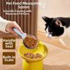 Большая ложка для корма кошек Прозрачная шкала Мерная ложка для корма кошек Ложка для корма домашних животных для собак кошек