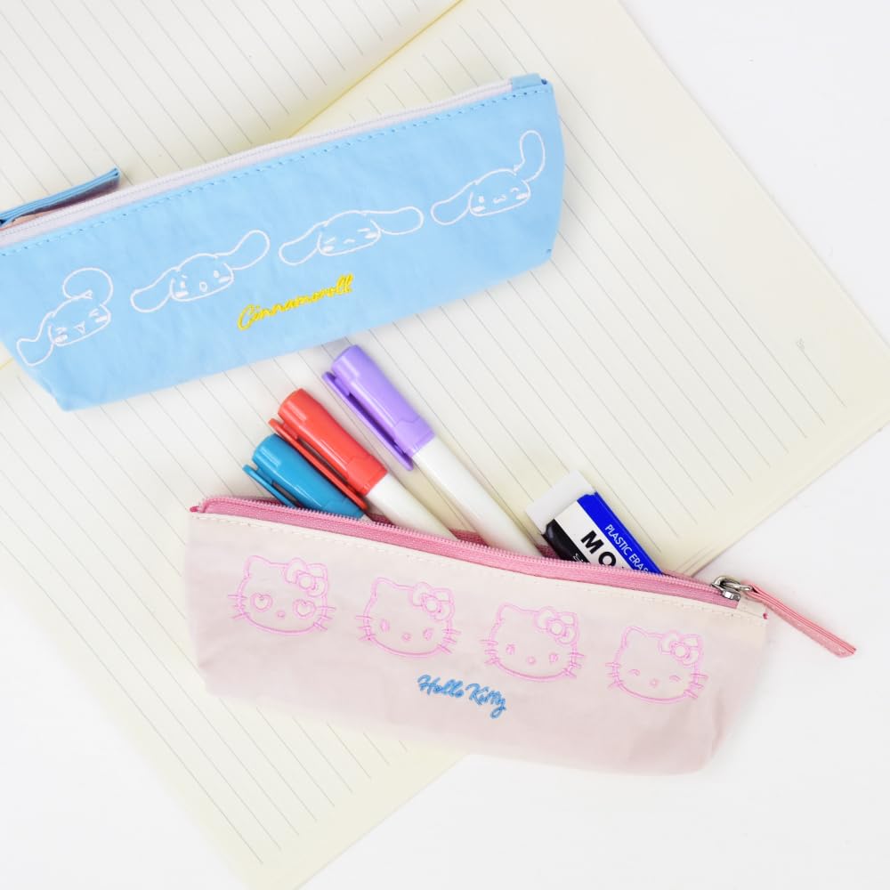Hello Kitty face embroidered pen case SRTZ-283