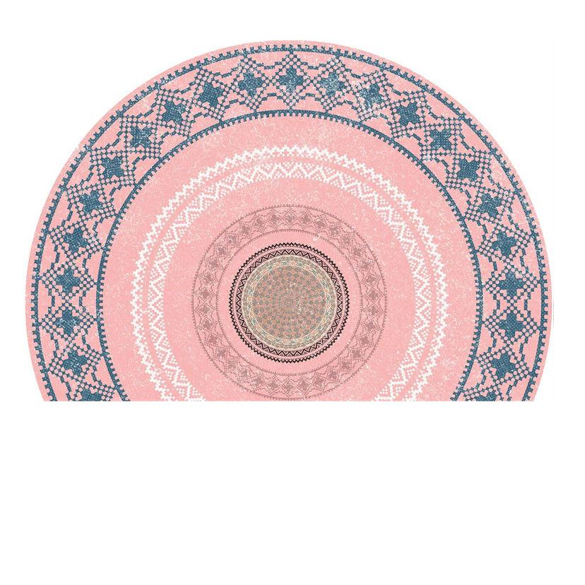 Simple Carpet Semicircular Floor Entrance Mats Household Entrance Door Foot Mats Nordic Bathroom Door Mats Nonslip Absorbent Pads