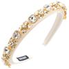 Baroque Crystal Rhinestone Headband Velvet Cushion Headband Stylish Elegant Headband Girl Party Headband