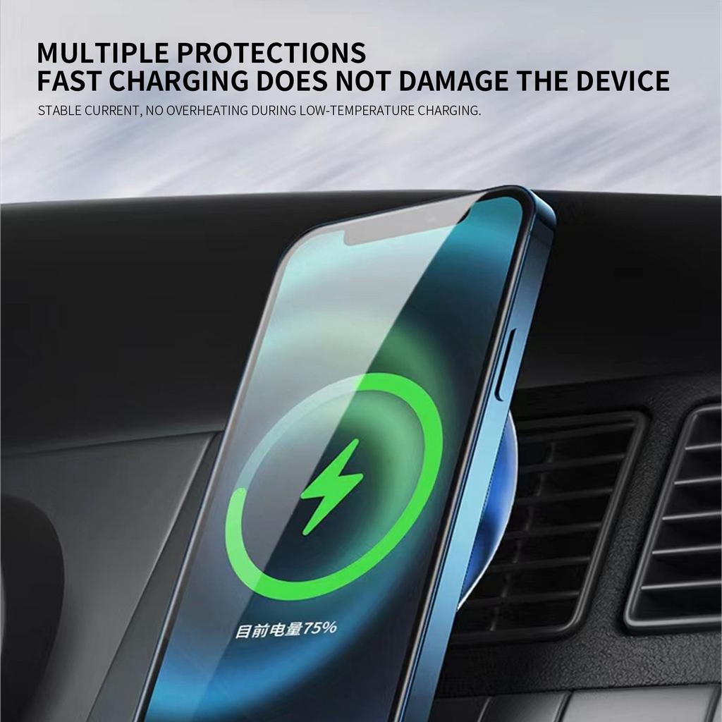 Автомобильный держатель для телефона Магнитный держатель для зарядного устройства Быстрая зарядка