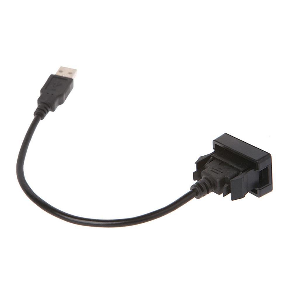 1x Панель с USB-портом для врезной установки на приборную панель автомобиля, удлинительный кабель-адаптер для Toyota Camry