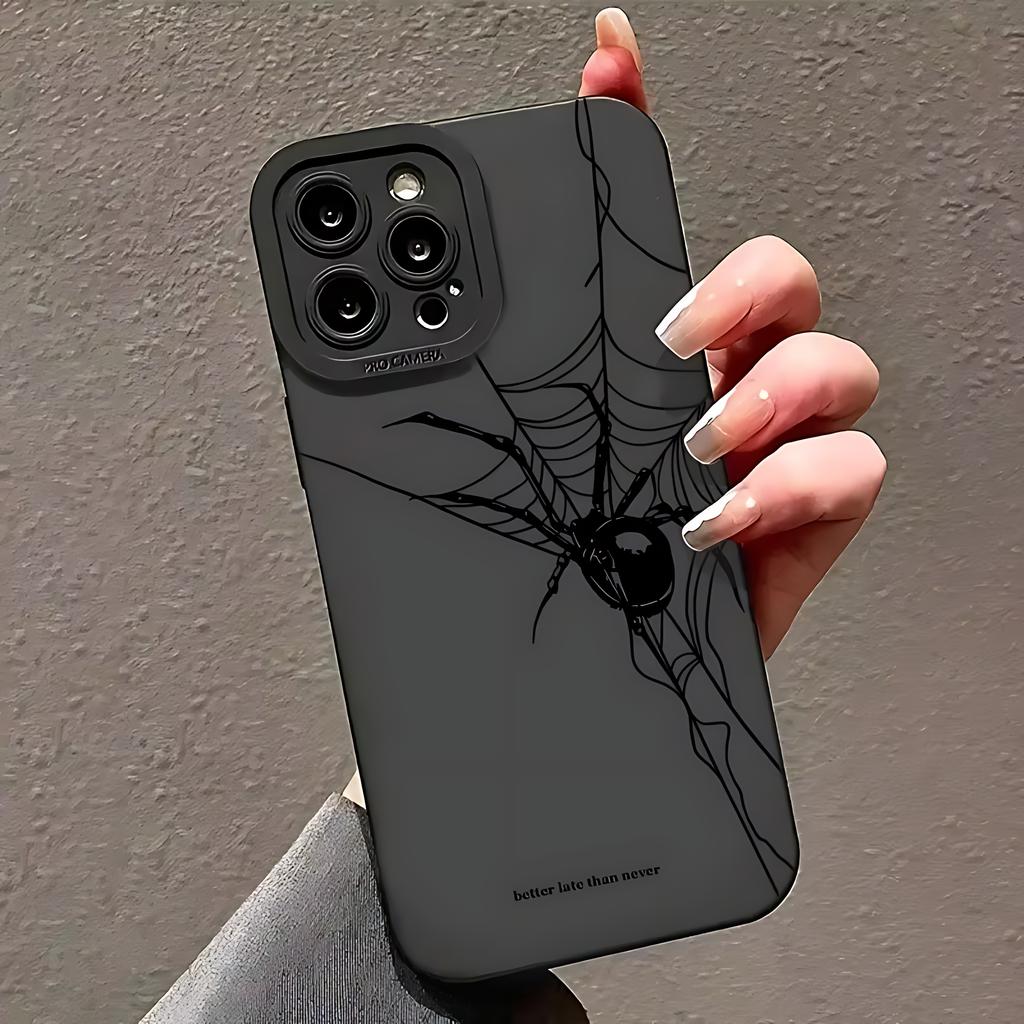 Чехол на телефон Хэллоуин Черная паутина Для iPhone 17 16e 16 15 14 13 12 11 Mini Air Pro Max X XR XSMax 8 7 6 6S Plus Мягкий чехол