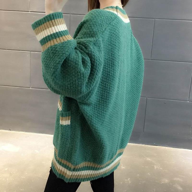 Sweaters Coat Cardigan for Women Stretch Thickened Loose Long Sleeve Knit Cardigan Hooded Sweaters Jacket