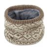 Unisex Winter Scarf Neck Warmer Thickened Fleece Outdoor Cycling Face Mask Versatile Knitted Neck Protection Overhead Scarf