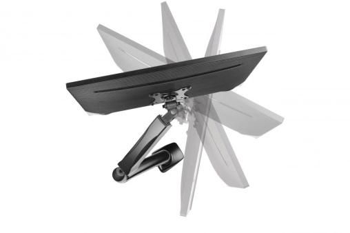 Up Up Premium Single Screen Monitor Arm 17-32'', VESA 75x75, 100x100, Matte Black