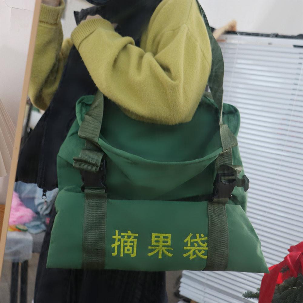 Large Capacity Large Harvesting Pouch Portable Foldable Foraging Apron Fruits Picking Bag Garden